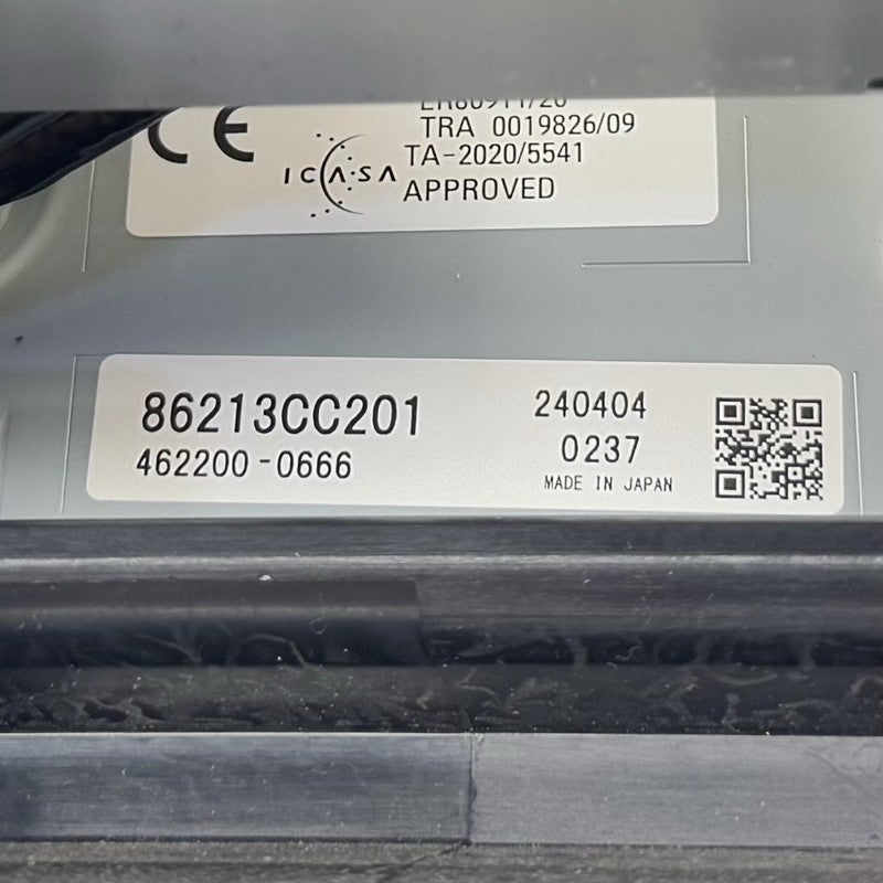 86273-CC430 / 86273 CC430 / 86273CC430 22-25 TOYOTA GR86 TOUCH SCREEN DISPLAY SCREEN RADIO HEAD UNIT 86201CC660 OEM