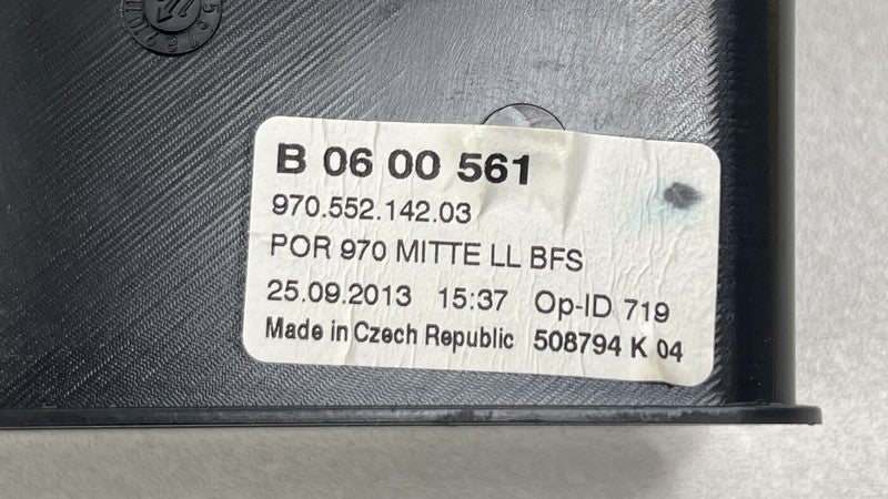 970.552.142.03 / 970 552 142 03 / 97055214203 10-16 PORSCHE PANAMERA FRONT LEFT AND RIGHT DASH AIR VENT GRILL TRIM SET O