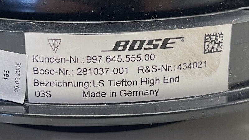 997.645.555.00 / 997 645 555 00 / 99764555500 05-12 PORSCHE 911 997 BOXSTER CAYMAN 987 LEFT OR RIGHT DOOR SPEAKER OEM