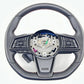 22-24 SUBARU WRX DRIVER STEERING WHEEL LEATHER BLACK OEM