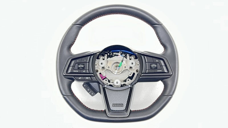 22-24 SUBARU WRX DRIVER STEERING WHEEL LEATHER BLACK OEM