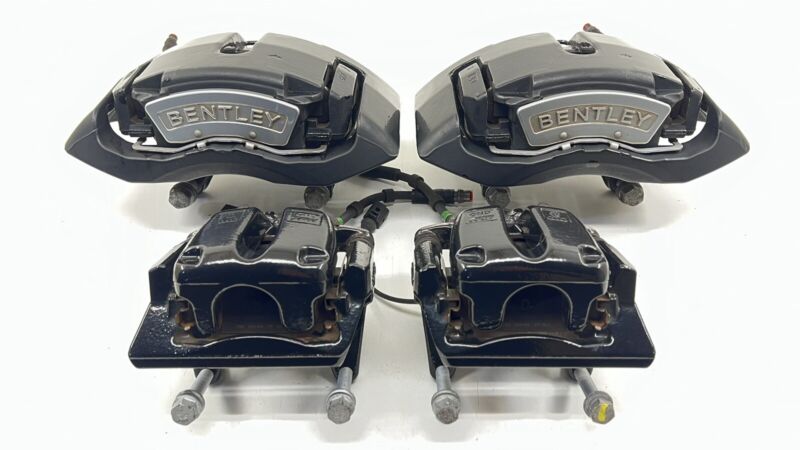 7.228.0434 / 7 228 0434 / 72280434 13-18 BENTLEY FLYING SPUR FRONT & REAR CALIPER BRAKE SET BLACK OEM
