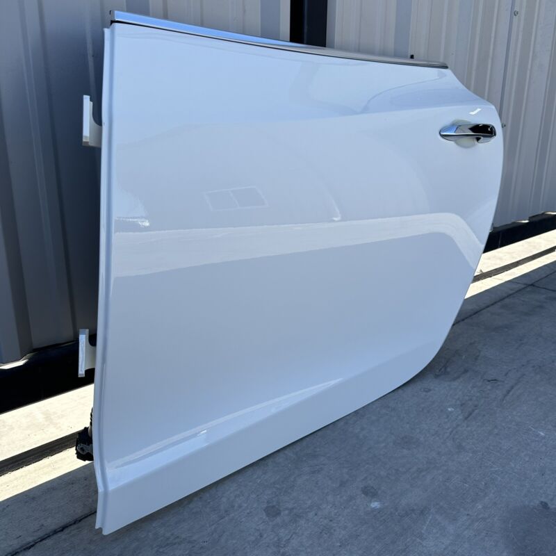 14-22 MASERATI QUATTROPORTE DRIVER LEFT REAR DOOR COMPLETE NO GLASS WHITE OEM