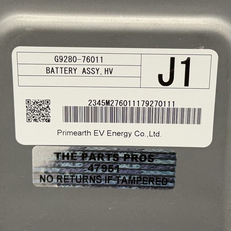 G9280-76011 / G9280 76011 / G928076011 Toyota 10-15 Prius 12-17 Prius V CT200H 1.3 kWh Battery Pack G9280-76011 OEM