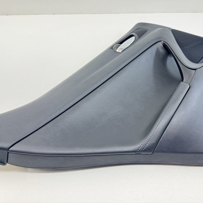 08-14 Lexus IS F Left Rear Door Panel Cover Trim Black With Blue Stitching OEM