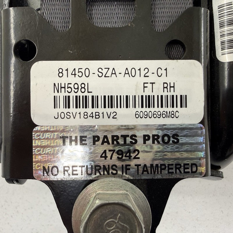 81450-SZA-A012-C1 / 81450 SZA A012 C1 / 81450SZAA012C1 09-15 Honda Pilot Passenger Right Front Seatbelt Seat Belt Retrac