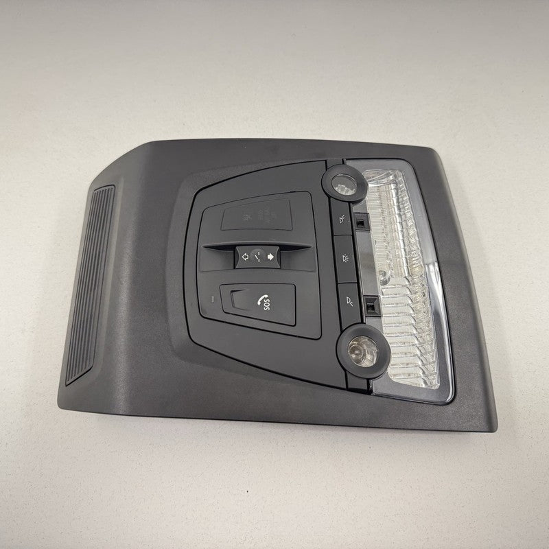 11-16 BMW M5 528 535 550 F10 Front Overhead Console Light Lamp Sunroof Black OEM