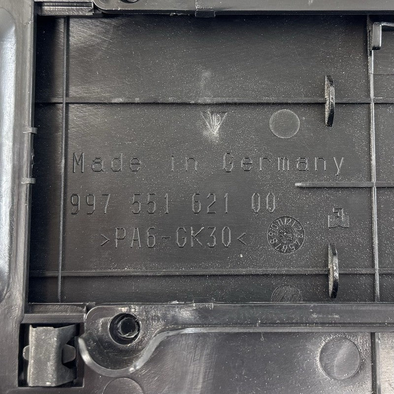 997 551 621 00 / 99755162100 05-12 Porsche 911 997 Boxster Cayman 987 Kick Panel Fuse Box Cover With Trim OEM