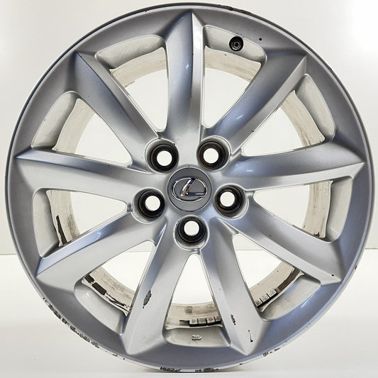 42611-50730 / 42611 50730 / 4261150730 07-09 Lexus LS460 Wheel Rim 18x7.5 +32 Offset Silver 42611-50730 Factory OEM