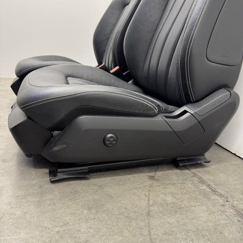 12-18 MERCEDES BENZ CLS550 W218 FRONT SEAT PAIR LEATHER BLACK OEM