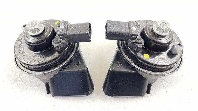 4L0 951 221 A / 4L0951221A 08-15 AUDI R8 HIGH LOW TONE PITCH HORN SIREN ALARM PAIR OEM