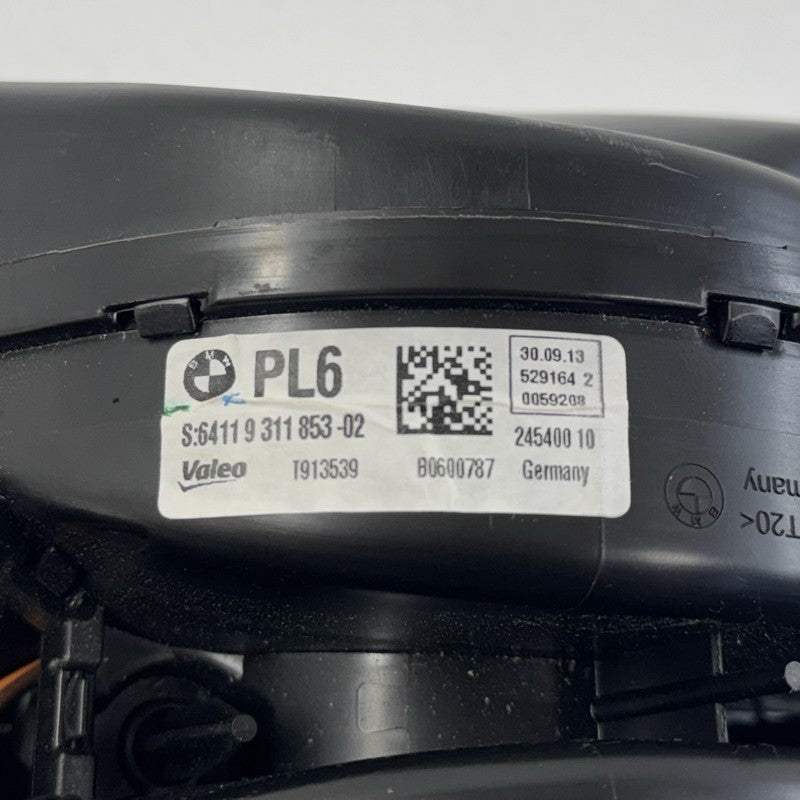 64119311853 11-16 BMW M5 528 535 550 F10 Rear Center Console AC Heater Blower Motor Fan OEM