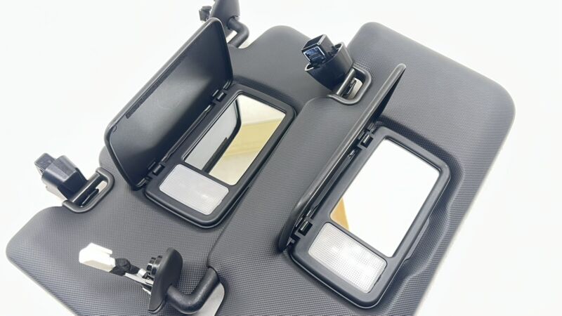 22-25 SUBARU WRX LEFT & RIGHT SUNVISOR SUN VISOR SHADE PAIR BLACK OEM