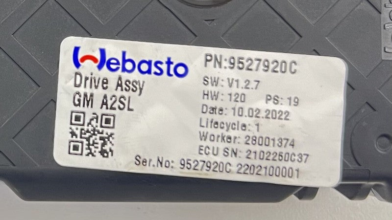 9527920C 22-24 CADILLAC CT4 V BLACKWING SUNROOF SUN ROOF GLASS MOTOR 9527920C OEM