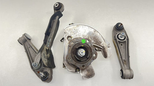 997 351 802 02 / 99735180202 05-12 PORSCHE BOXSTER 987 RIGHT FRONT SPINDLE KNUCKLE HUB W/ CONTROL ARM SET OEM