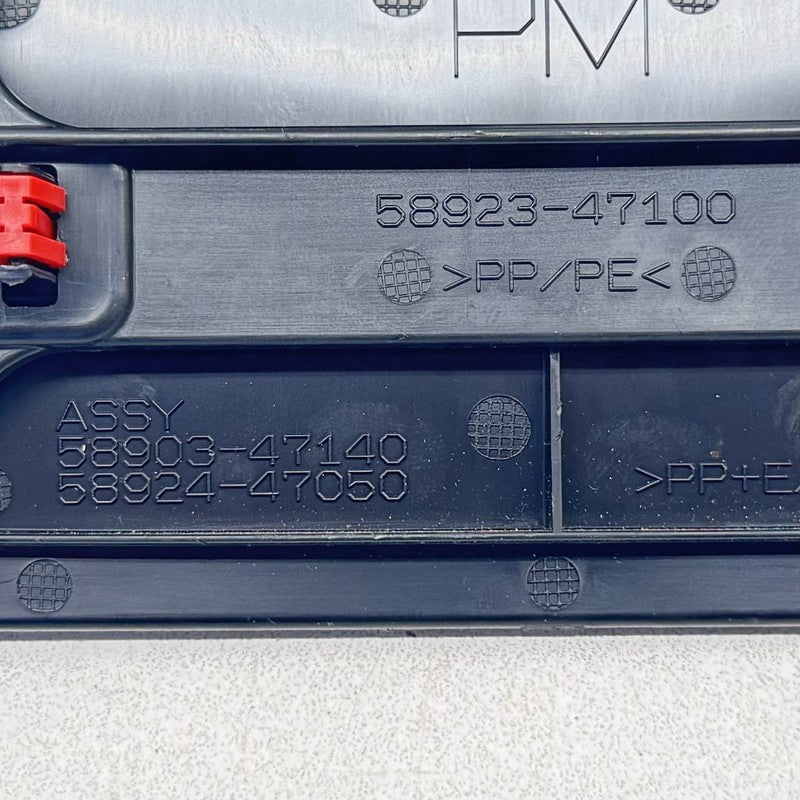 58923-47100 / 58923 47100 / 5892347100 23-25 TOYOTA PRIUS REAR CENTER CONSOLE BACK COVER PANEL TRIM 58923-47100 OEM