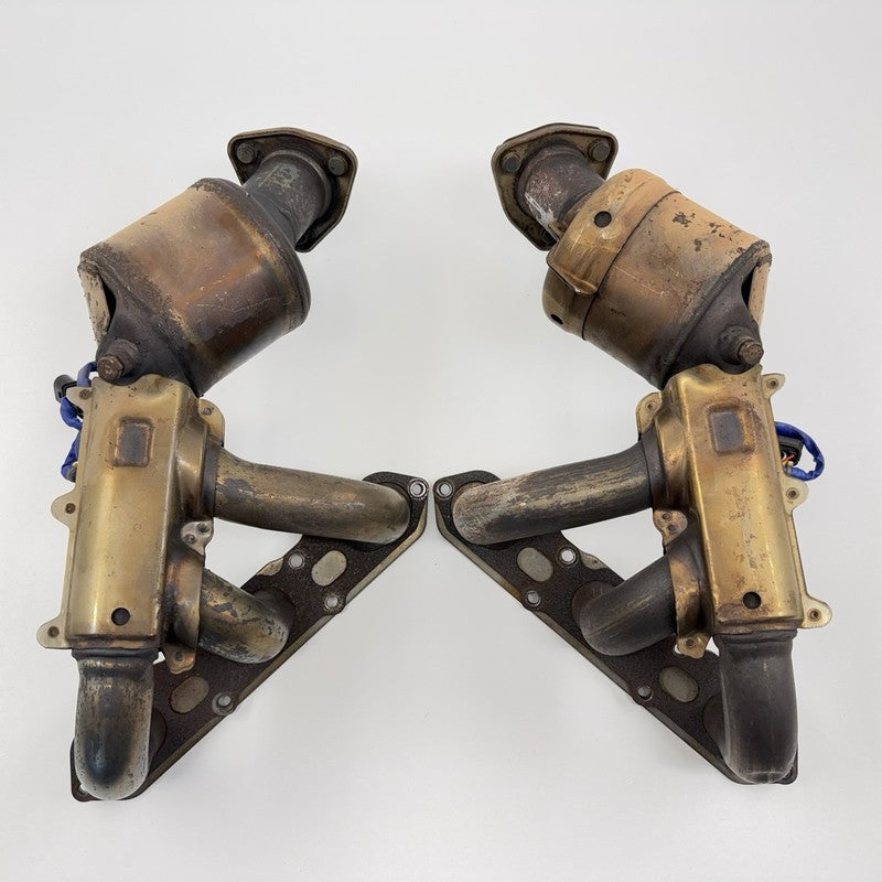 06-08 Porsche Boxster Cayman S 987 3.4L Exhaust Manifold With O2 Sensor Set OEM