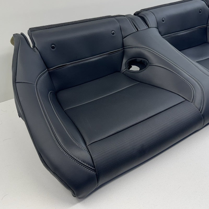 PR3B C63160 AA / PR3BC63160AA 24-26 Ford Mustang Premium Rear Seat Set Upper & Lower Cushion Leather Black OEM