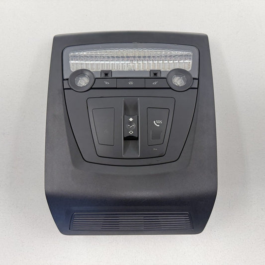 11-16 BMW M5 528 535 550 F10 Front Overhead Console Light Lamp Sunroof Black OEM