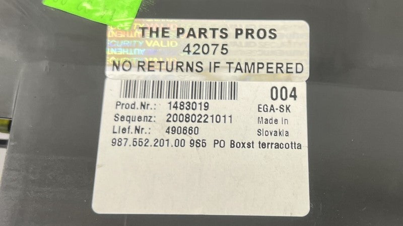 1483019 05-12 PROSCHE BOXSTER CAYMAN 987 LEFT LOWER KNEE DASHBOARD PANEL TERRACOTTA OEM