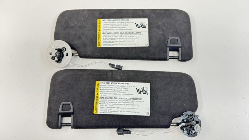 22-23 CADILLAC CT4 V BLACKWING LEFT & RIGHT SUNVISOR SUN VISOR PAIR SUEDE OEM