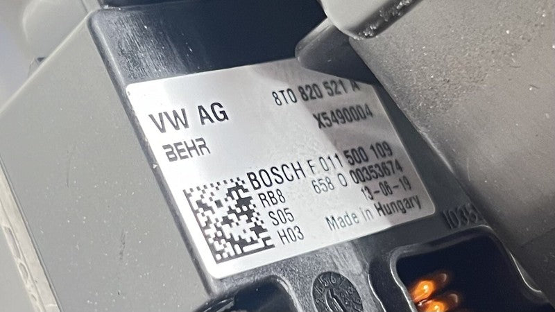 8T0 820 521 A / 8T0820521A 13-18 BENTLEY FLYING SPUR RIGHT HVAC AC AIR BOOSTER BLOWER MOTOR W/ RESISTOR OEM
