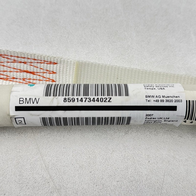 06-10 BMW M6 E63 E64 Passenger Right Curtain Roof Airbag Air Bag SRS OEM