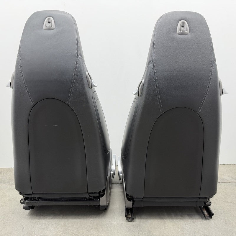 05-08 Porsche 911 997 Boxster Cayman 987 Front Seat Pair Black Leather OEM