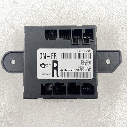 68376192AB 17-24 MASERATI GHIBLI PASSENGER RIGHT FRONT DOOR CONTROL MODULE 68376192AB OEM
