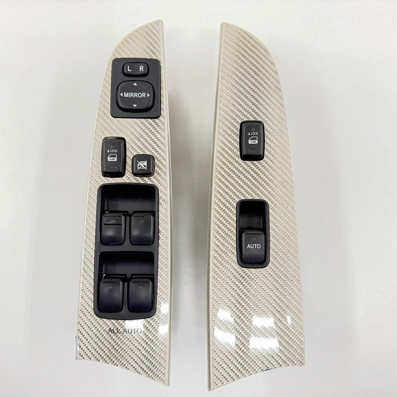 55620-53010 / 55620 53010 / 5562053010 08-14 Lexus IS F Interior White Carbon Fiber Bezel Panel Cover Trim Set OEM