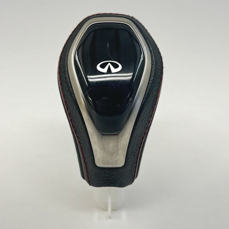 Infiniti 18-24 Q50 17-22 Q60 Red Sport Gear Shift Knob Leather Black OEM