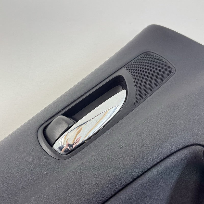 08-14 Lexus IS F Left Rear Door Panel Cover Trim Black With Blue Stitching OEM