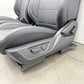 24-26 Ford Mustang GT Premium Front Seat Pair Leather Black W/ White Stitch OEM