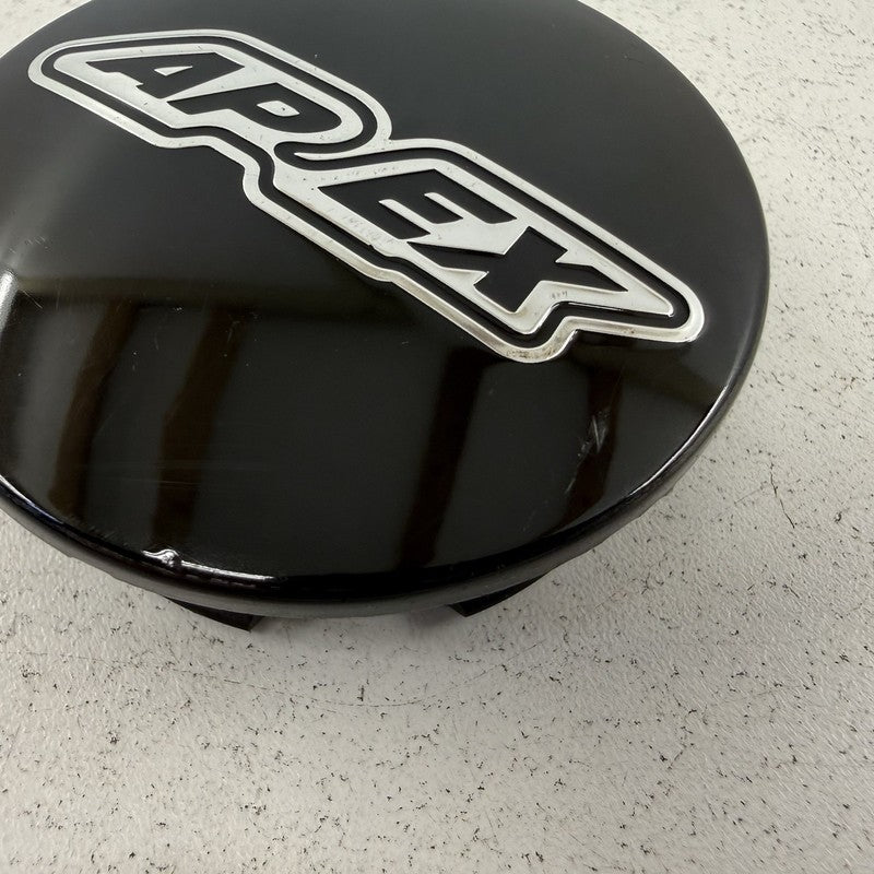 ONE (1) Apex Black Wheel Rim Center Cap USED