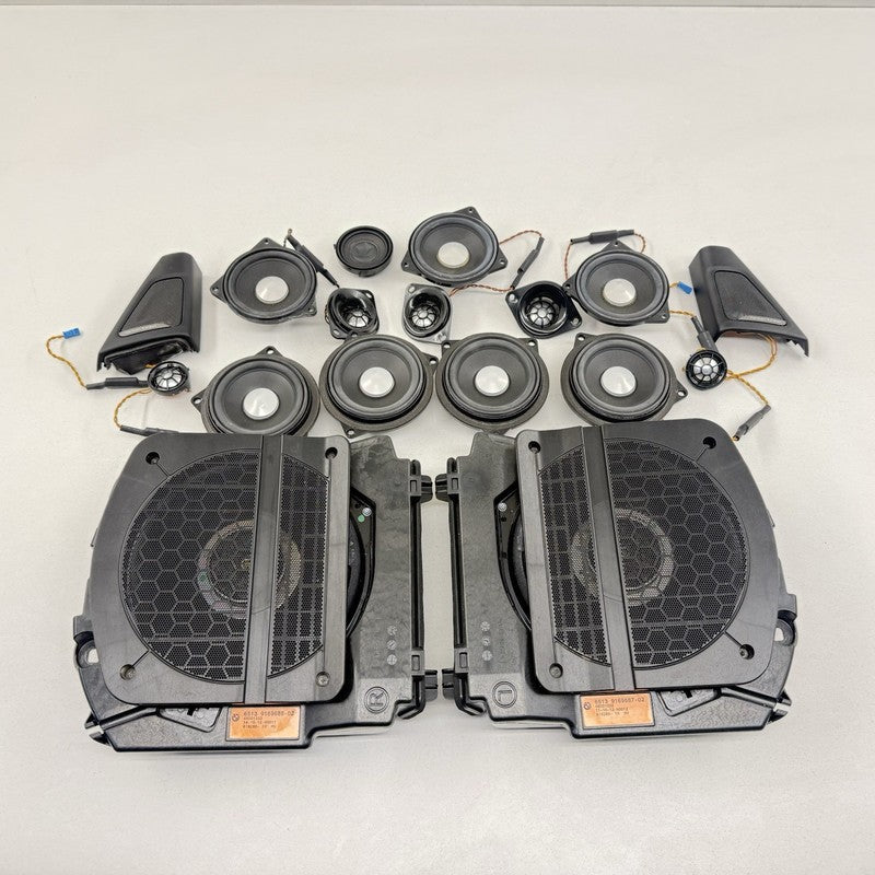 9169687 BMW M5 528 535 550 F10 HK Top Hi-Fi HiFi Tweeter Speaker Woofer Audio Set OEM