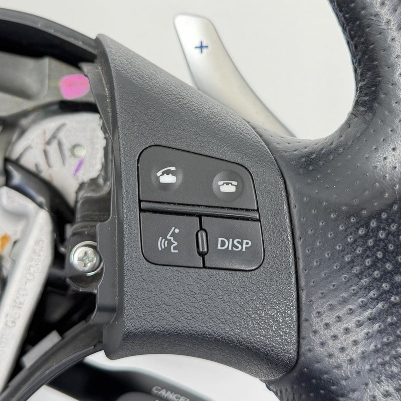 GS120-02380 / GS120 02380 / GS12002380 08-10 Lexus IS F Driver Steering Wheel With Paddle Shifter Leather Black OEM