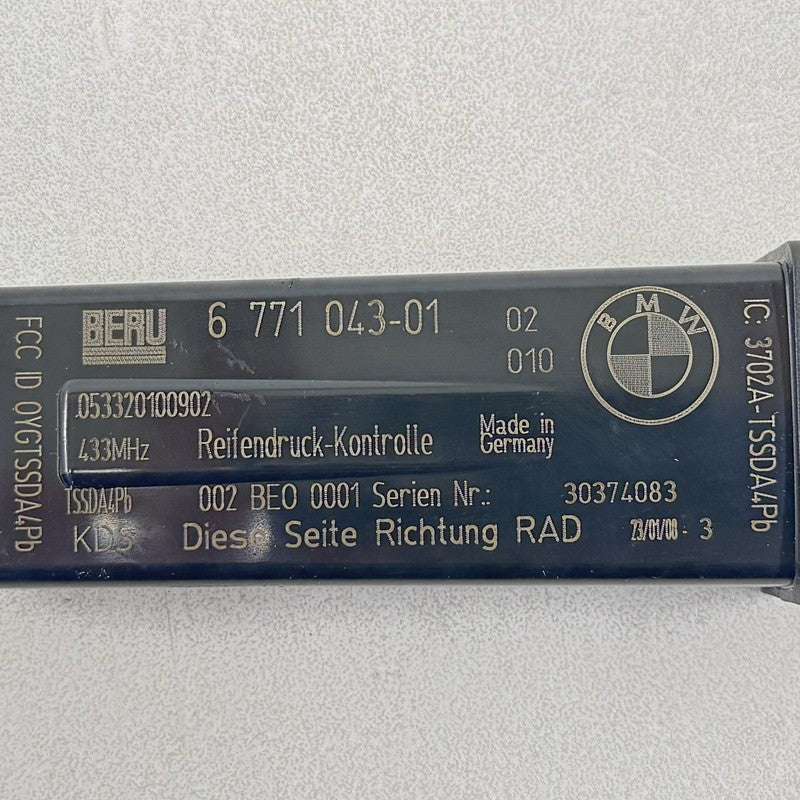 6 771 043 / 6771043 06-10 BMW M6 E63 E64 TPMS Tire Pressure Monitoring System Module 6771043 OEM
