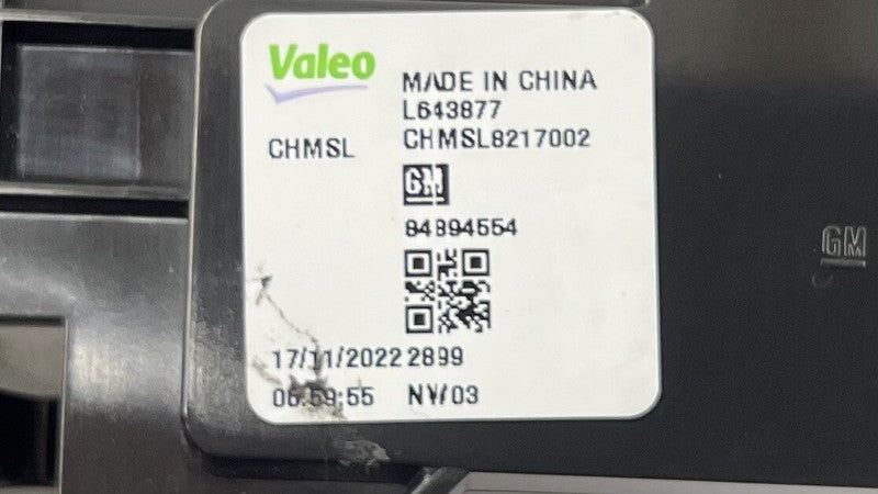 84894554 22-24 CADILLAC CT4 V BLACKWING THIRD BRAKE LIGHT LAMP 84894554 OEM