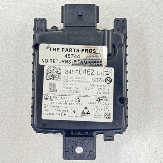 84870462 / 8487 0462 22-24 CADILLAC CT4 CT5 V BLACKWING LEFT REAR BLIND SPOT RADAR MONITOR MODULE OEM