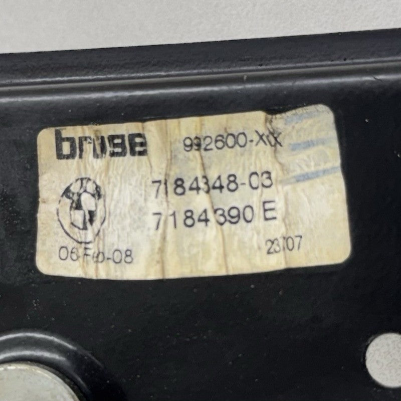 7 184 348 / 7184348 06-10 BMW M6 E63 E64 Passenger Right Door Glass Window Regulator With Motor OEM