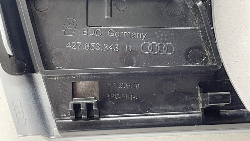 427.853.343.B / 427 853 343 B / 427853343B 11-15 AUDI R8 SPYDER DRIVER LEFT SIDE QUARTER PANEL INSERT COVER TRIM OEM