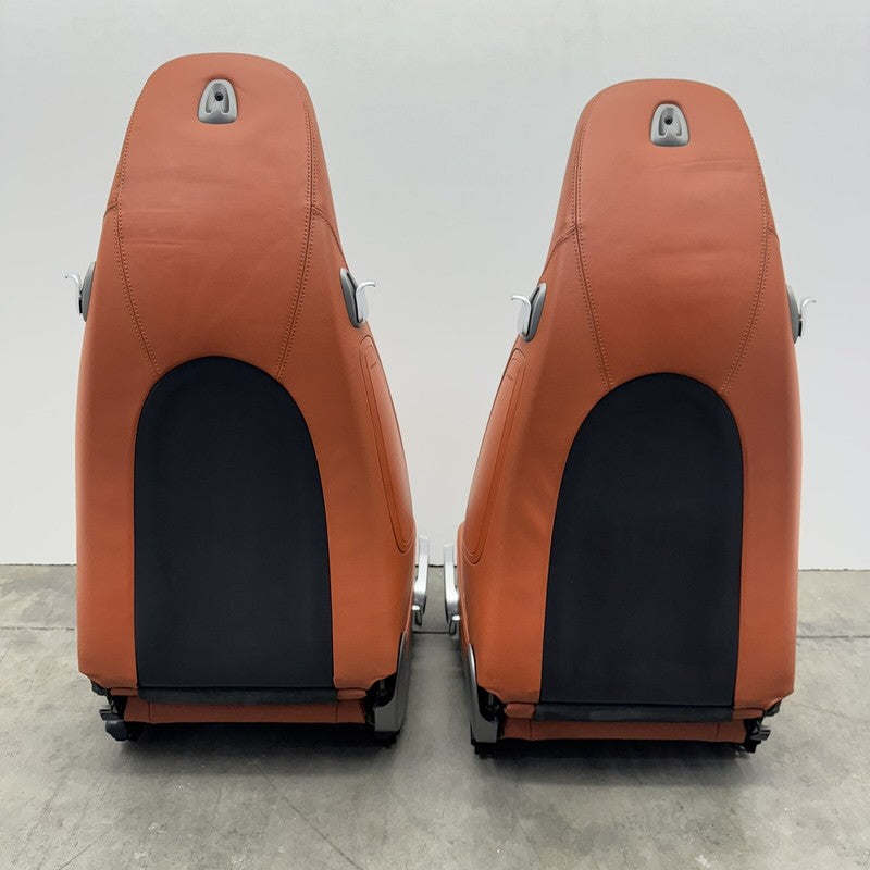 05-08 Porsche 911 997 Boxster Cayman 987 Front Seat Pair Leather Terracotta OEM