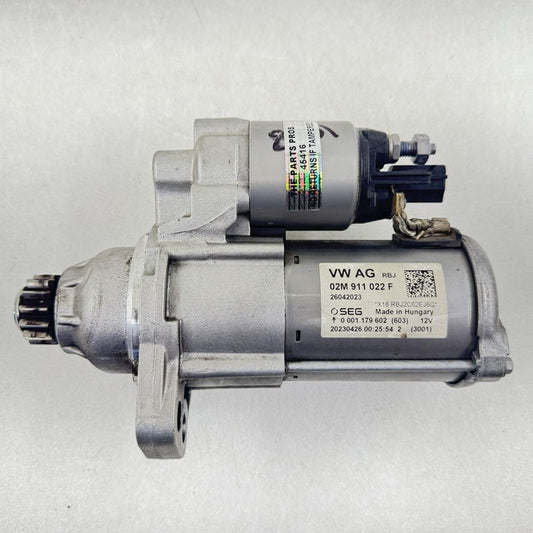 02M-911-022-F / 02M 911 022 F / 02M911022F 22-25 VOLKSWAGEN GOLF R MK8 MANUAL TRANSMISSION ENGINE CRANK STARTER OEM