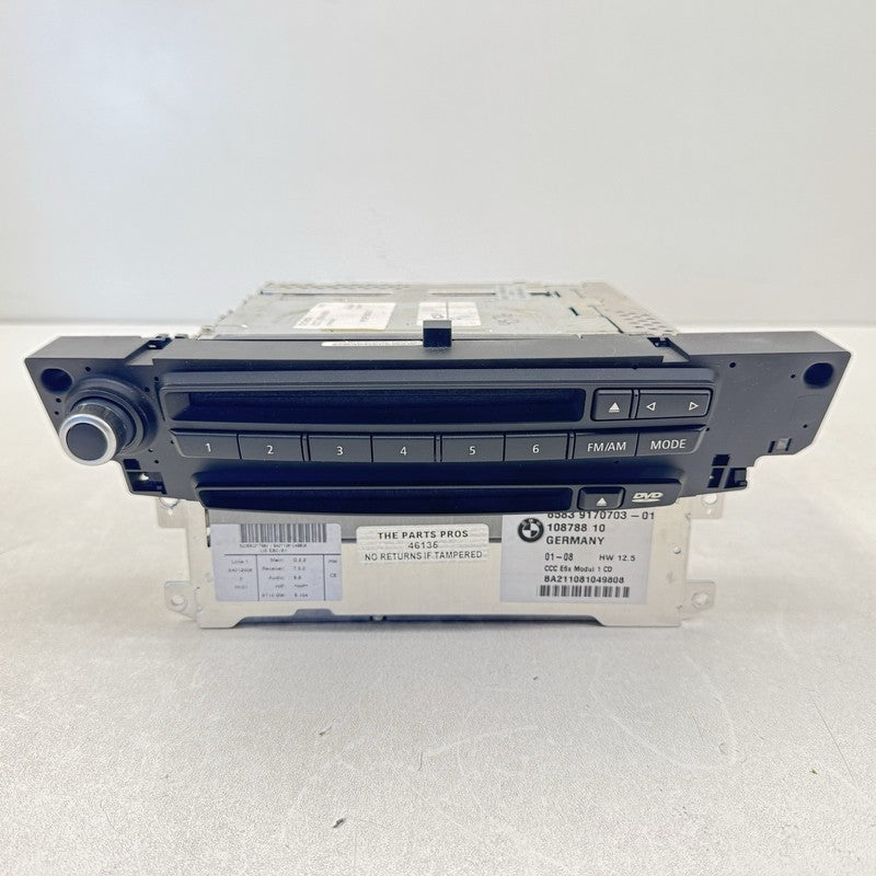 65839170703 08-10 BMW E60 E61 E63 E64 CCC Navigation Radio Head Unit CD Player 9170703 OEM