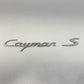 06-12 Porsche Cayman S 987 Rear Trunk Lid Nameplate Emblem Badge Logo Pair OEM