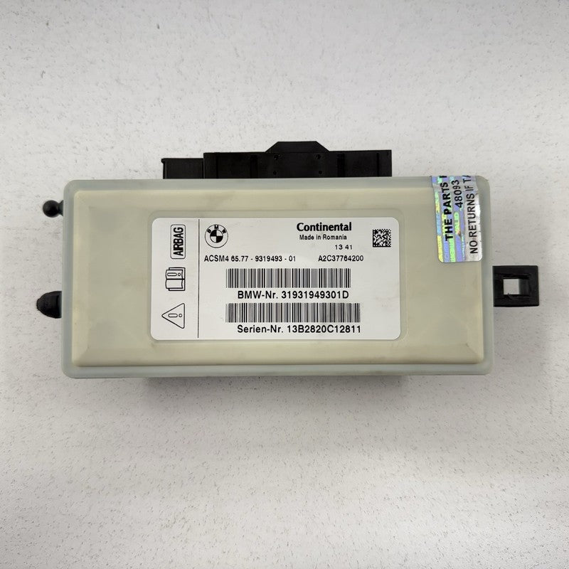 65779319493 11-16 BMW M5 528 535 550 F10 Airbag Air Bag Restraint Module SRS 9319493 OEM