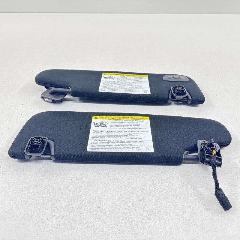 BU5A-00014-DA / BU5A 00014 DA / BU5A00014DA 24-25 Ford Mustang GT Left & Right Front Sunvisor Sun Visor Shade Pair Black