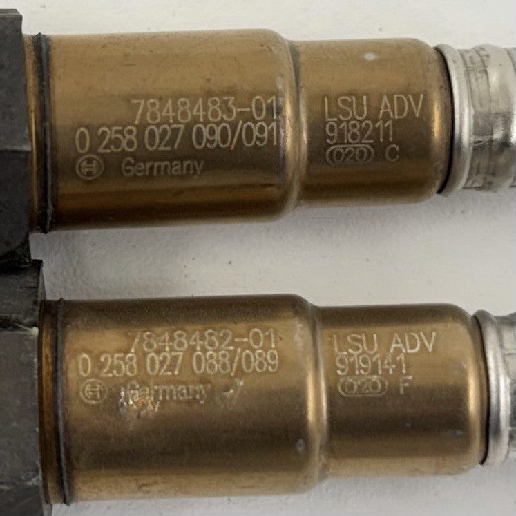 7848483-01 / 7848483 01 / 784848301 BMW M2 M3 M4 F80 F82 F87 S55 Air Fuel Ratio Exhaust Oxygen O2 Sensor Set OEM