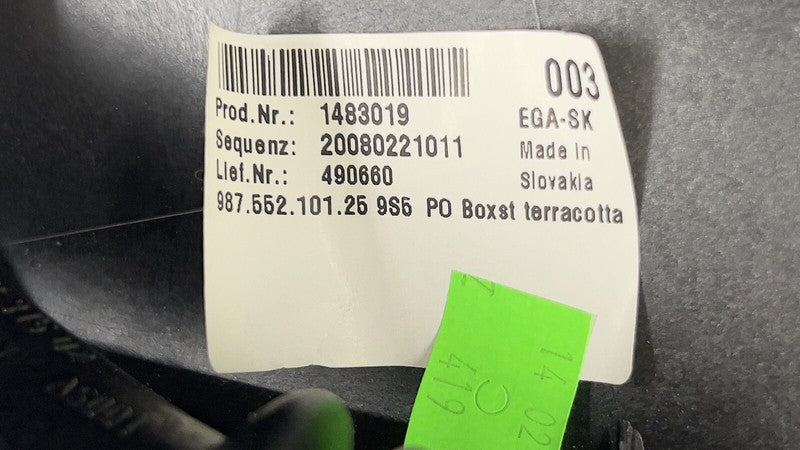 S1080350044 05-08 PORSCHE BOXSTER CAYMAN 987 DASHBOARD INSTRUMENT PANEL COVER TERRACOTTA OEM