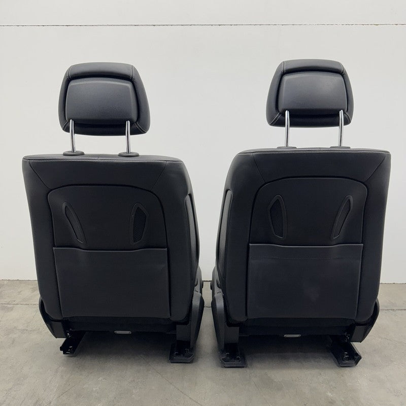 12-18 MERCEDES BENZ CLS550 W218 FRONT SEAT PAIR LEATHER BLACK OEM